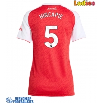 Arsenal Piero Hincapie #5 Replica Home Shirt Ladies 2025-26 Short Sleeve